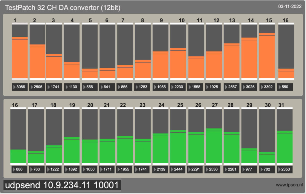 Max Patch for controlling the 32 CH OSC-CV module in the RC-Studio